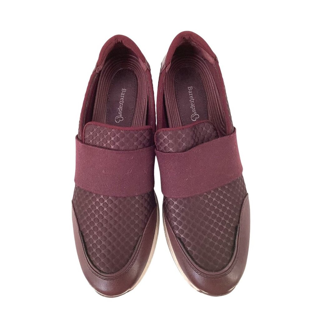 Cliff Wedge Sneakers by Baretraps Jamese Maroon Choose your size 9 - Picture 6 of 7
